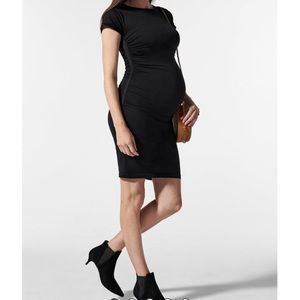 BLANQI® EVERYDAY™ MTRNTY CAP SLV CREW NECK DRESS